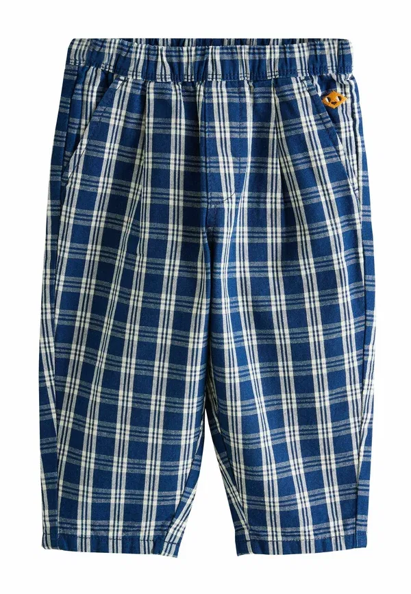 Джинсы Regular fit, Next, модель barrel jeans relaxed fit, темно-синяя клетка