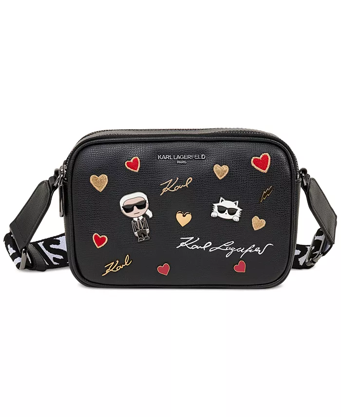 

Сумка кроссбоди Maybelle с булавками Cate KARL LAGERFELD PARIS, черный