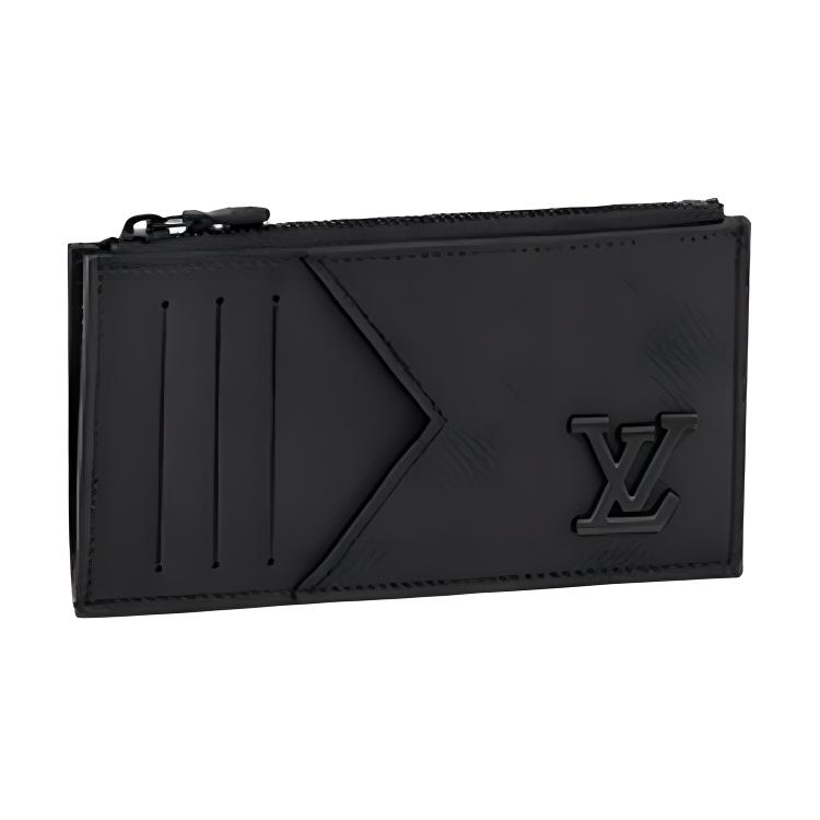 

LOUIS VUITTON Кожаный кардхолдер мужской черный