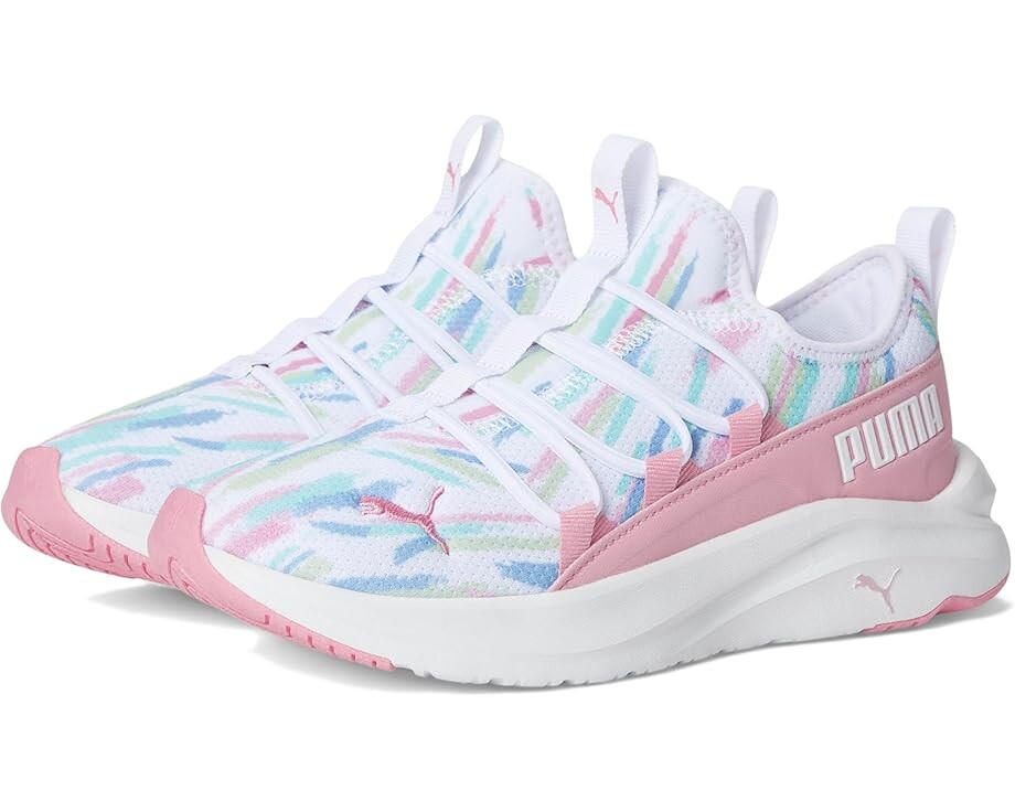 

Кроссовки Unisex PUMA Softride One4All Slip On, цвет Puma White/Pink Lilac/Mint