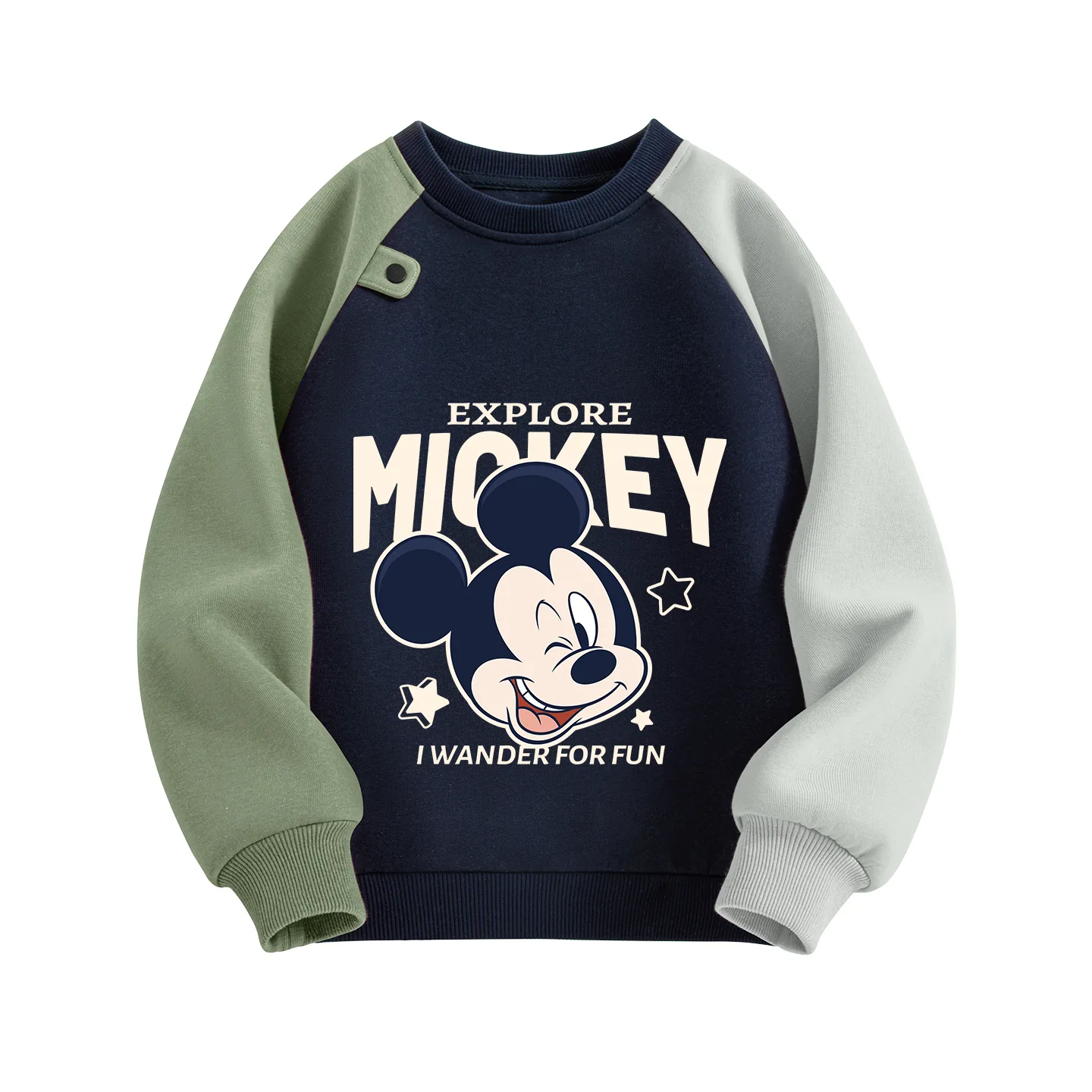 Детский свитшот с круглым вырезом Disney, Dazzling Starry Navy Blue