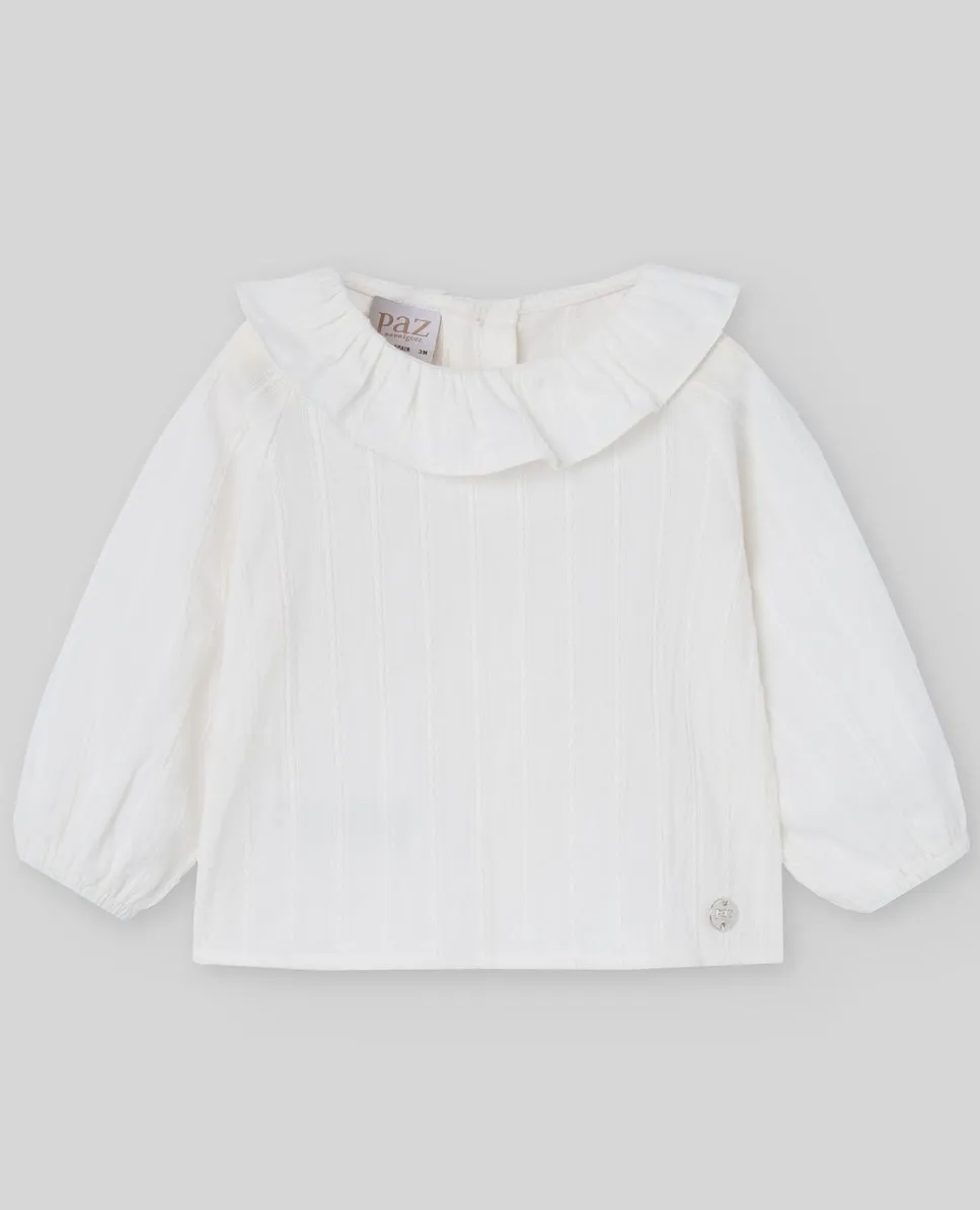 

Детская блузка жаккард коллекция Виолетта PAZ Rodríguez, светло-бежевый