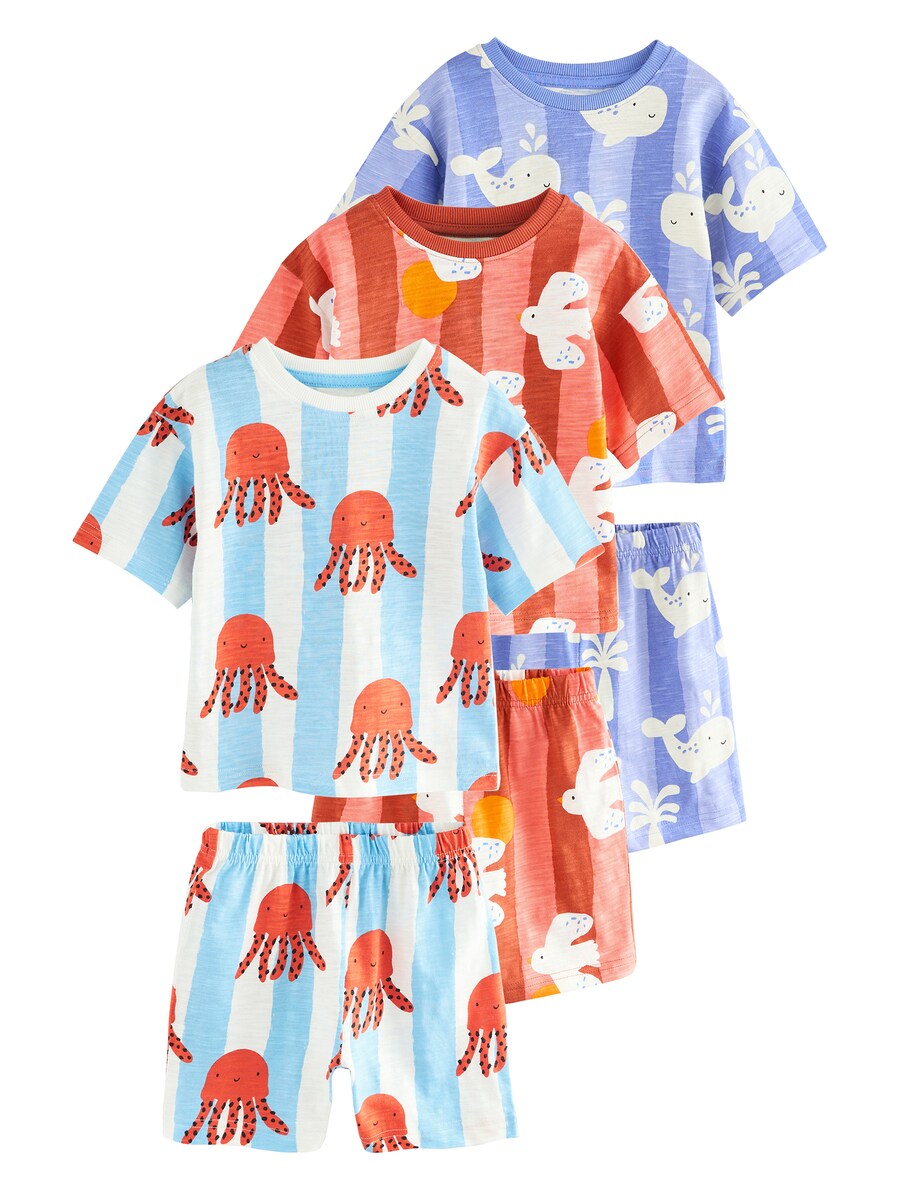 

Пижама Next, цвет Light blue/Light red