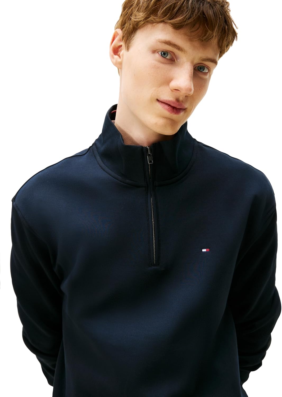 Толстовка Tommy Hilfiger Bill с застежкой-молнией 1/4, Hilfiger Navy — фото 2