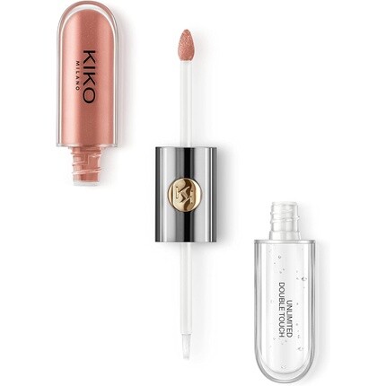 

KIKO Milano Unlimited Double Touch 129 Жидкая губная помада Яркая отделка Двухэтапное нанесение держится до 12 часов Непереносимый базовый цвет 129 Жженый мандарин