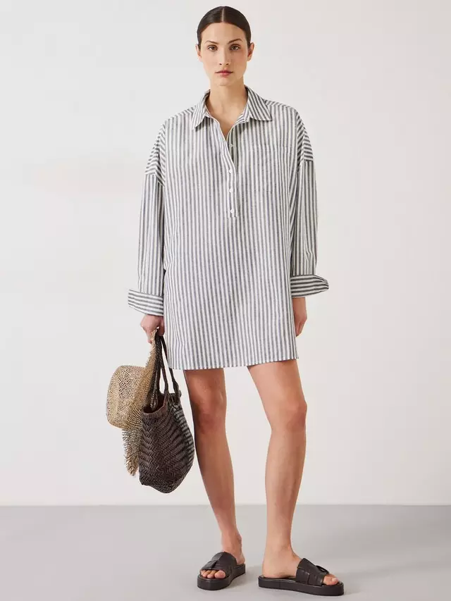 

Платье HUSH Skye Beach Shirt, цвет navy/white
