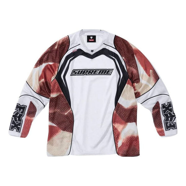 

Спортивная футболка x fox racing fw23 week8 long sleeve jersey 'white' Supreme, белый
