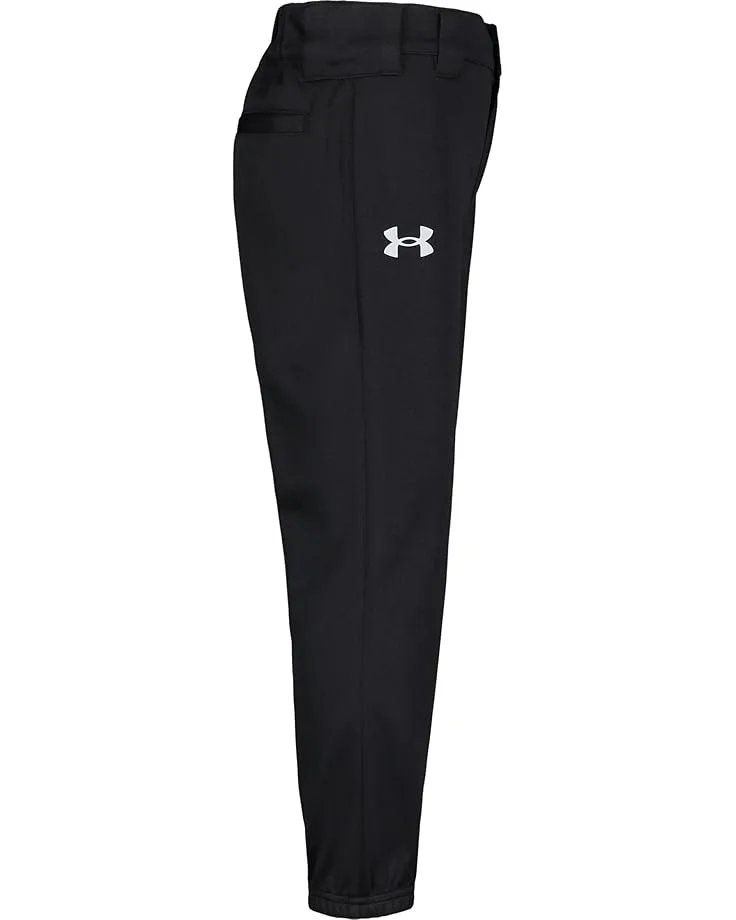 Брюки Under Armour Kids Under Armour Kids Baseball Pants (Little Kids/Big Kids), Black — фото 2