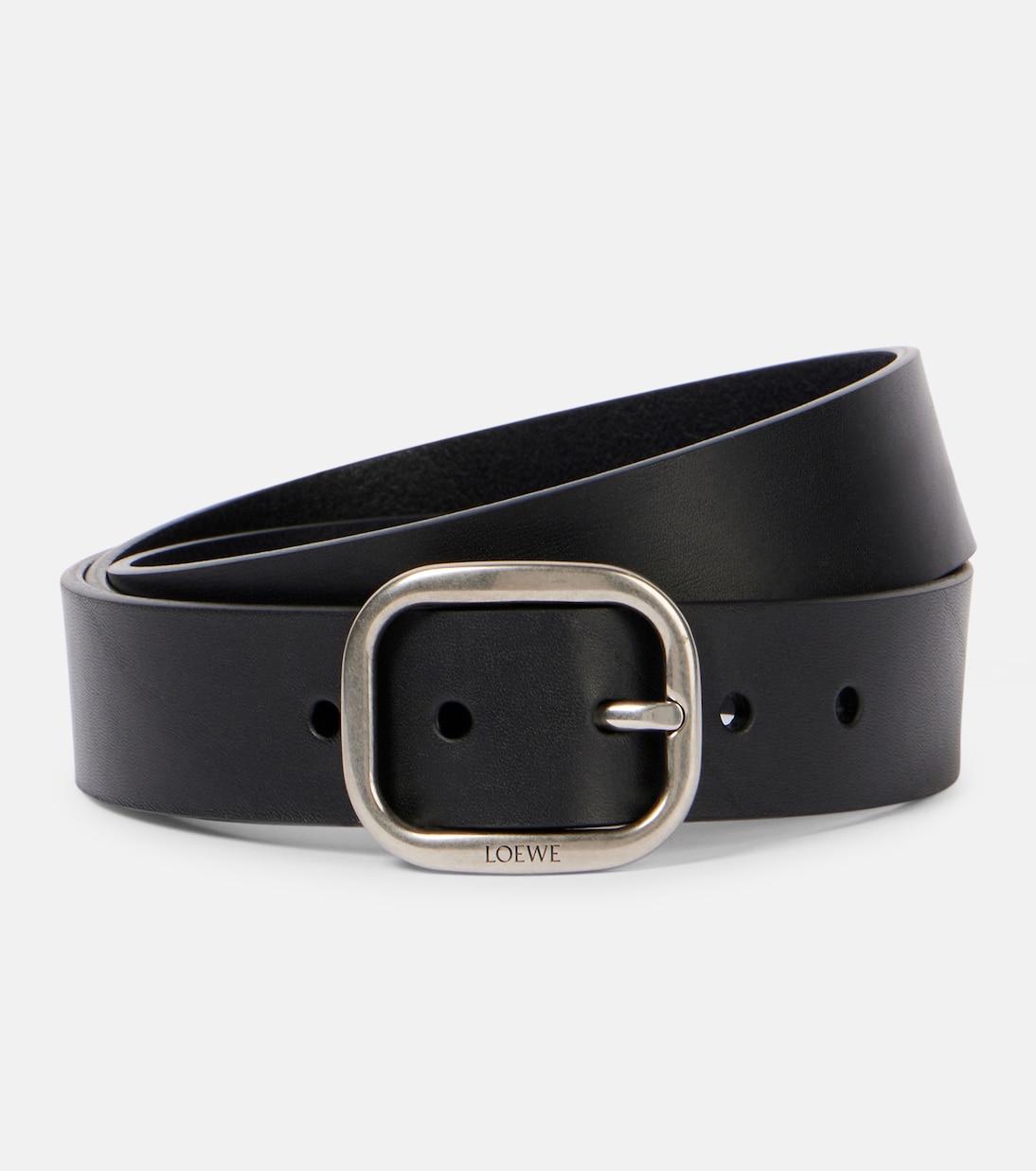 

Кожаный ремень Loewe, Black/Vintage Palladium