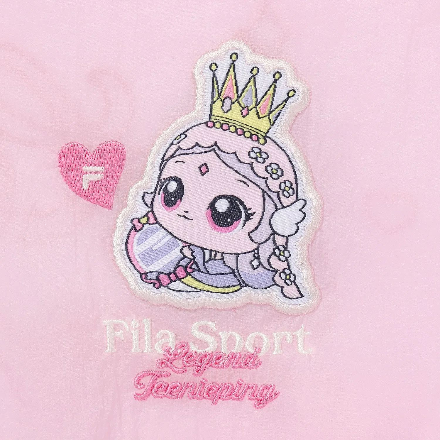 Детская ветровка Princess Catch Teenieping с рюшами розовая от Fila Kids — фото 4