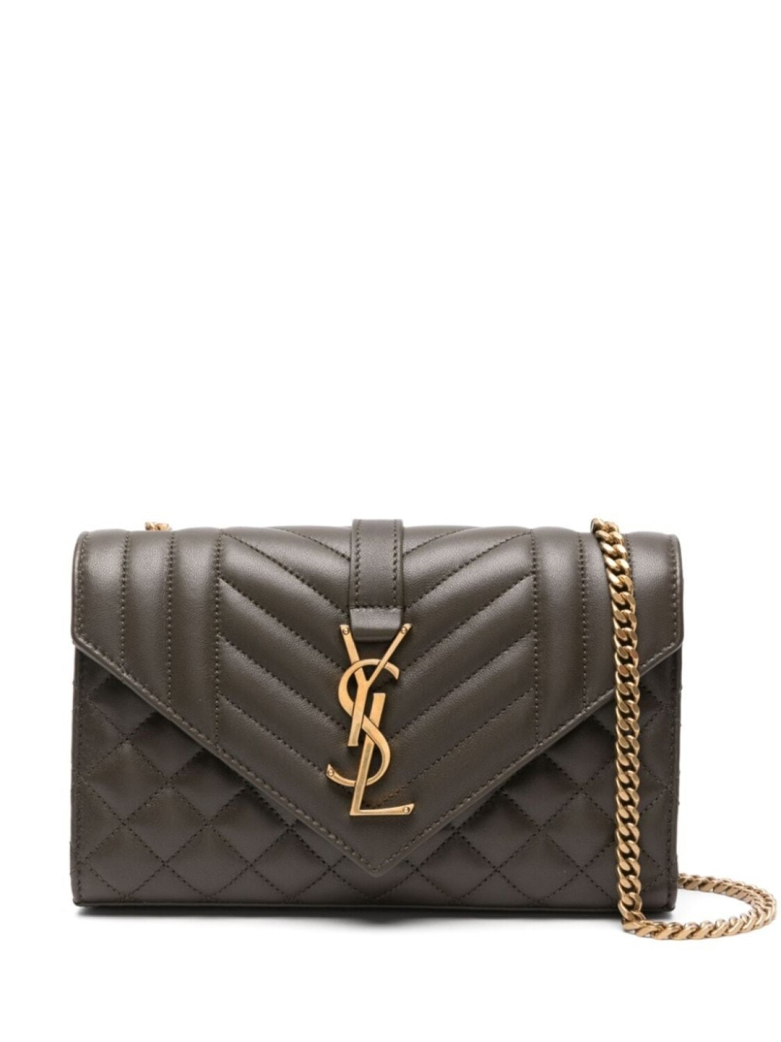 

Маленькая сумка Saint Laurent Envelope, коричневый