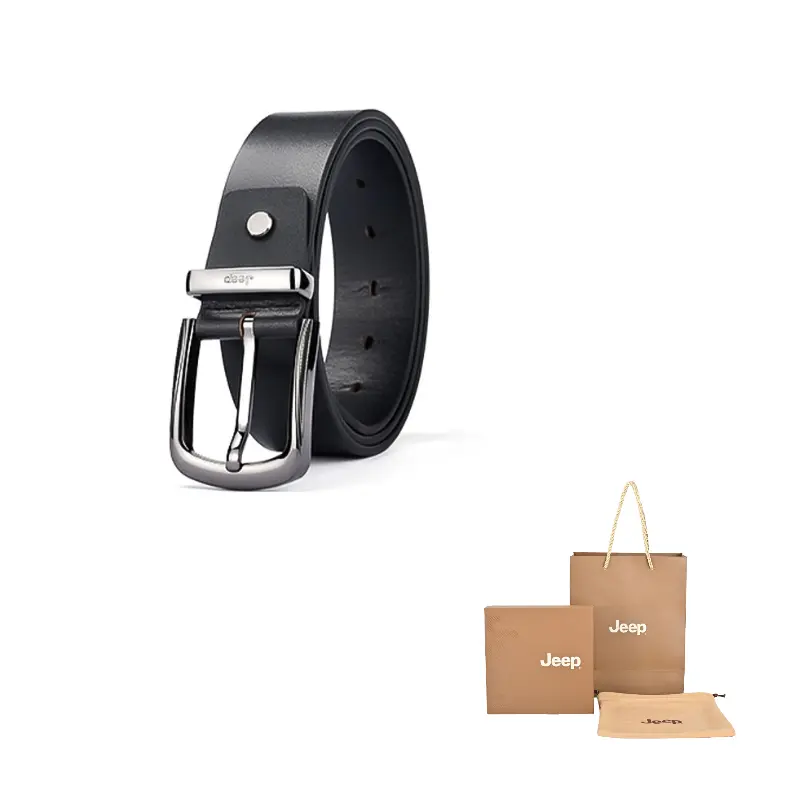 

Кожаный ремень из коровьей кожи мужской 3,8 см Jeep, pp51x05295