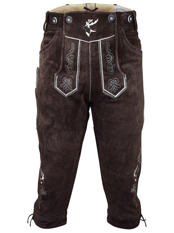 

Edelnice Кожаные брюки темно-коричневого цвета