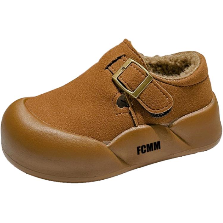 

Нескользящие, износостойкие, теплые, низкие повседневные кроссовки для детей FCMM, коричневый