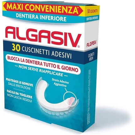

Клей для нижних зубных протезов Algasiv
