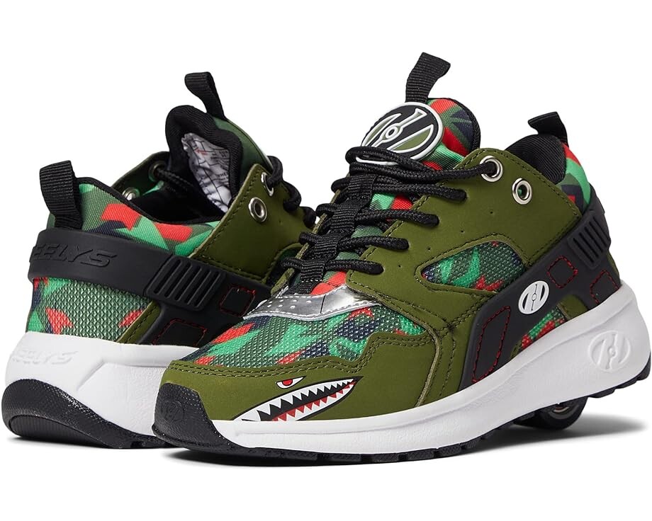 

Кроссовки Heelys Hot Wheels Force, цвет Army Green/Red/Black