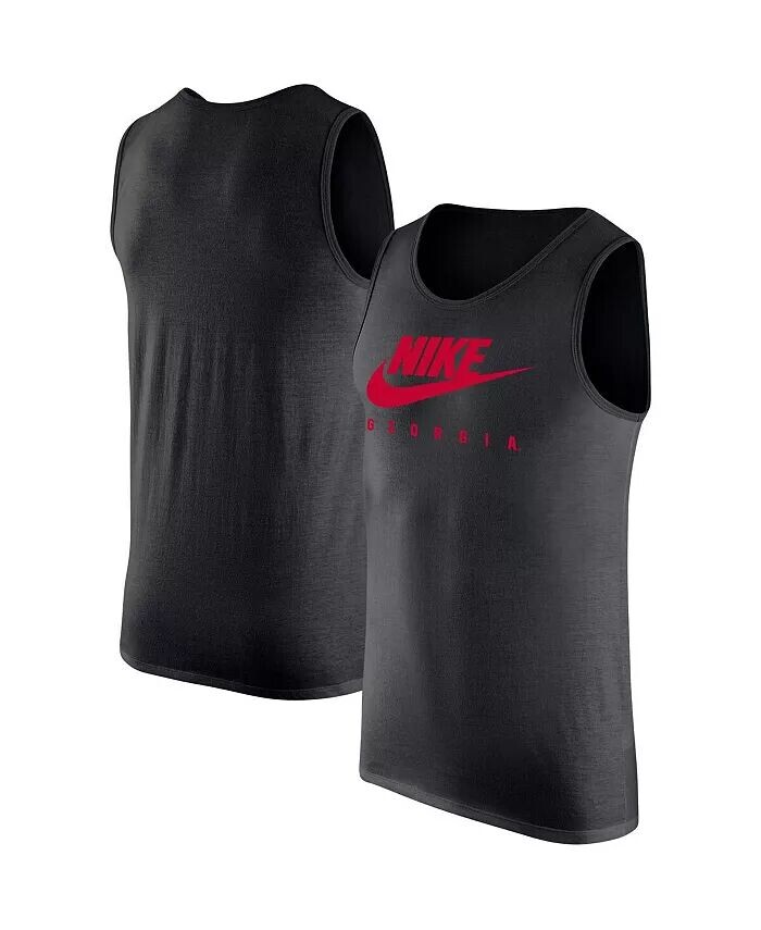 

Мужская черная майка Georgia Bulldogs Futura Performance с круглым вырезом Nike, черный