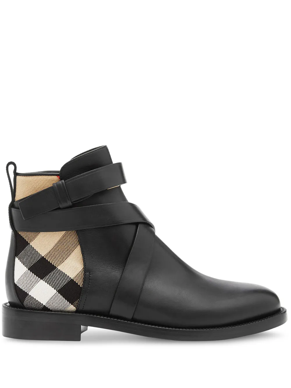 Ботинки в клетку House Check BURBERRY, черный
