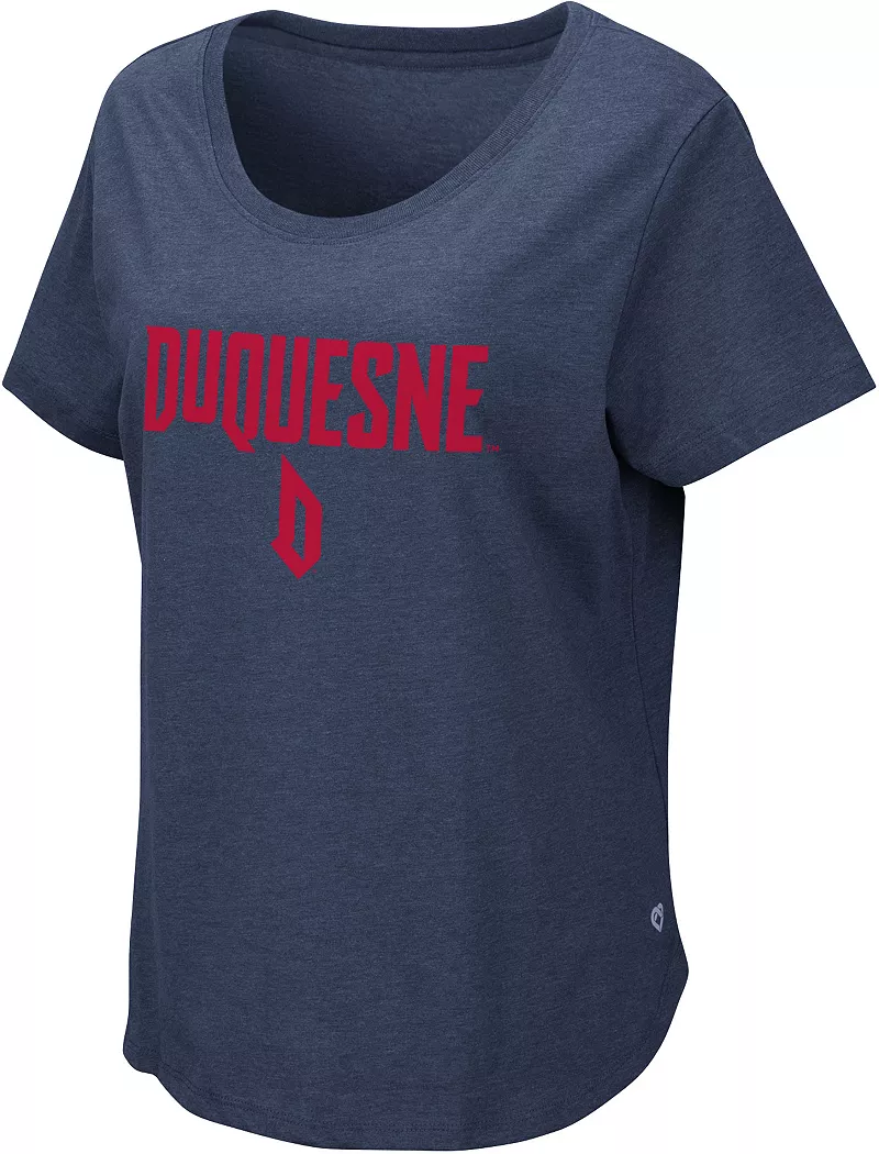 

Женская темно-синяя футболка Colosseum Duquesne Dukes