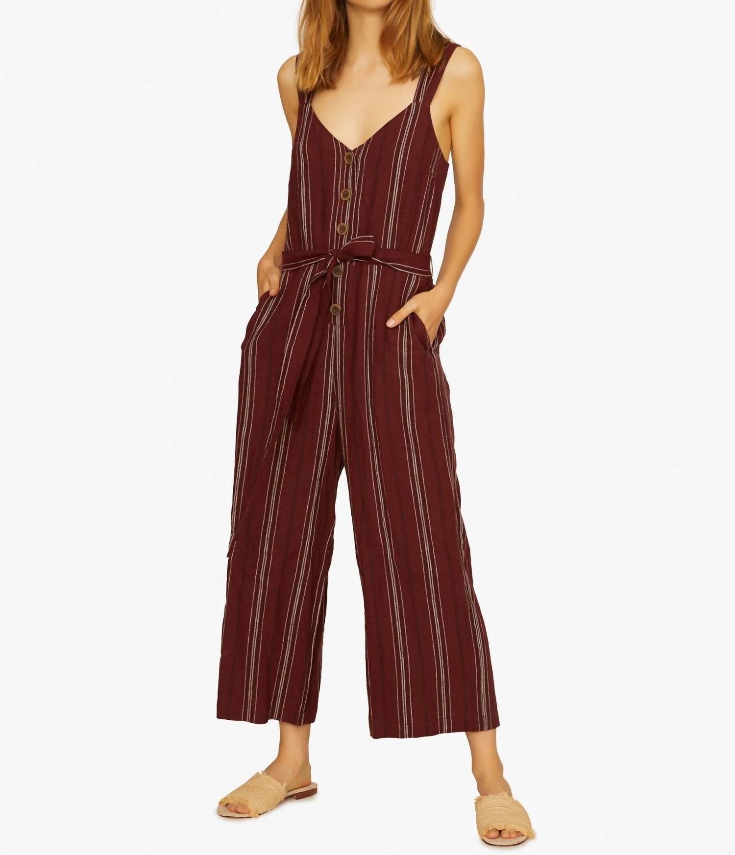

Комбинезон Sedona в полоску цвета хны Sanctuary, цвет henna multi stripe