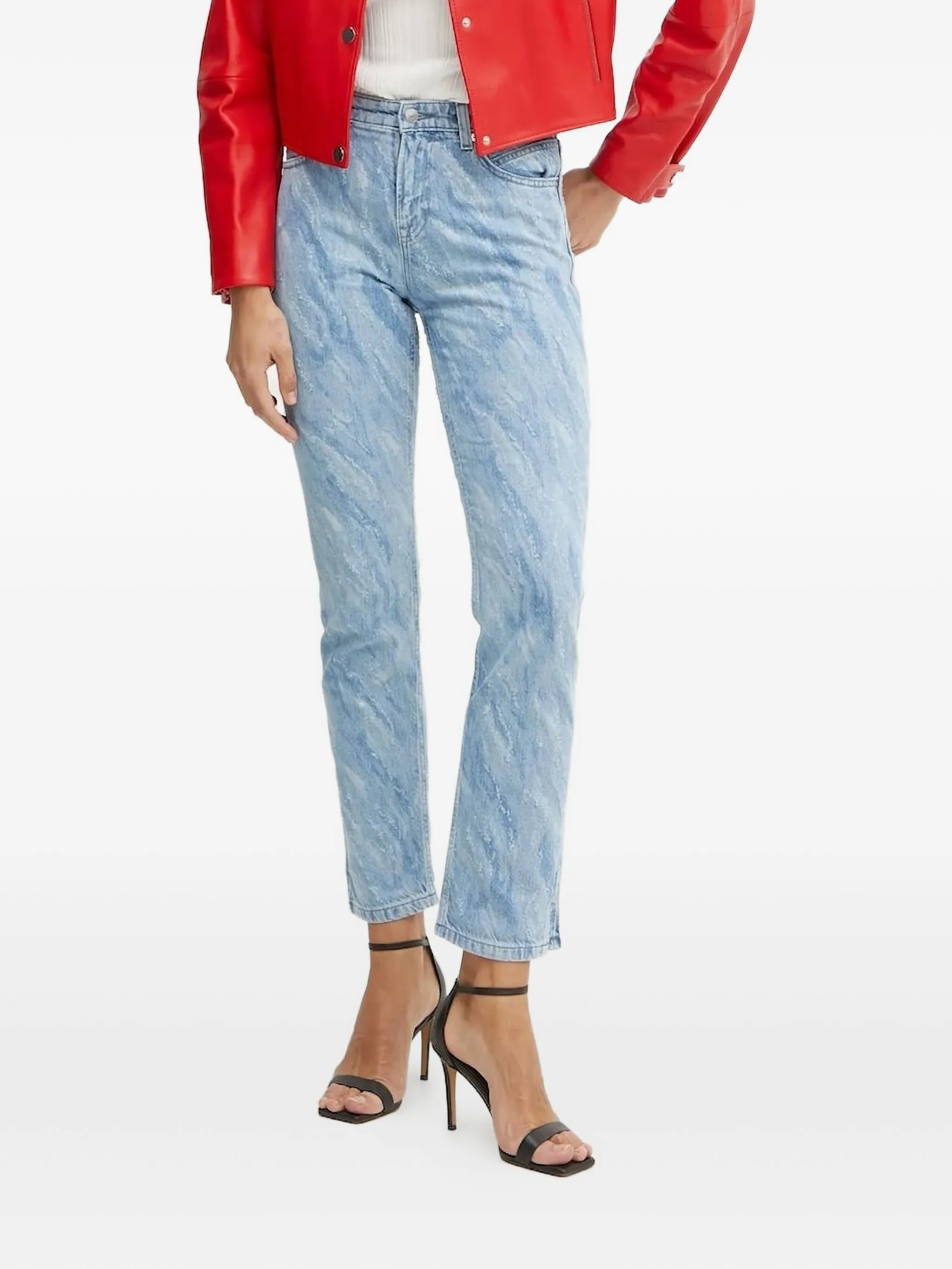 

Джинсы с мраморным эффектом Boss, синий