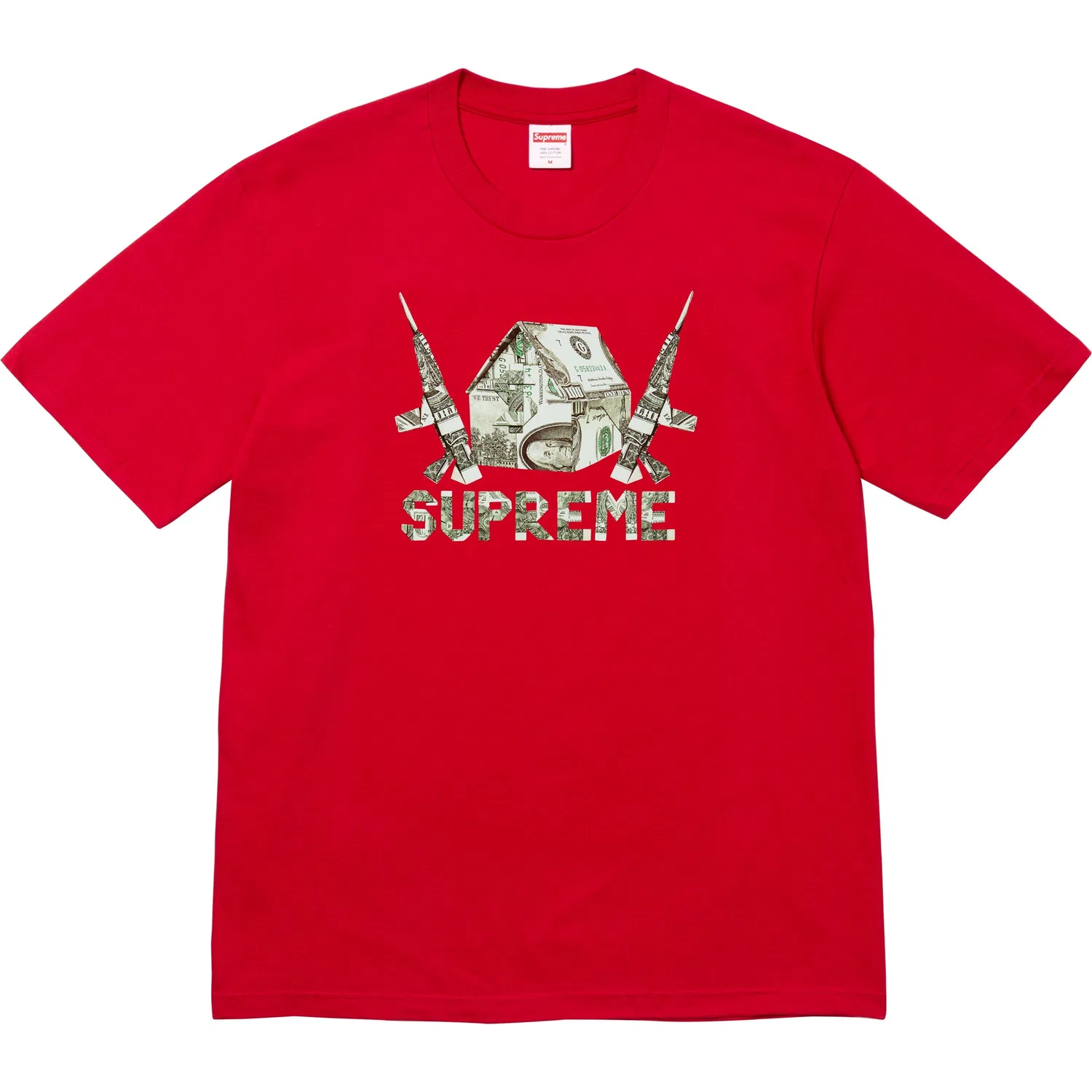 Футболка оригами унисекс SS26 WEEK7 Supreme, Red/Red