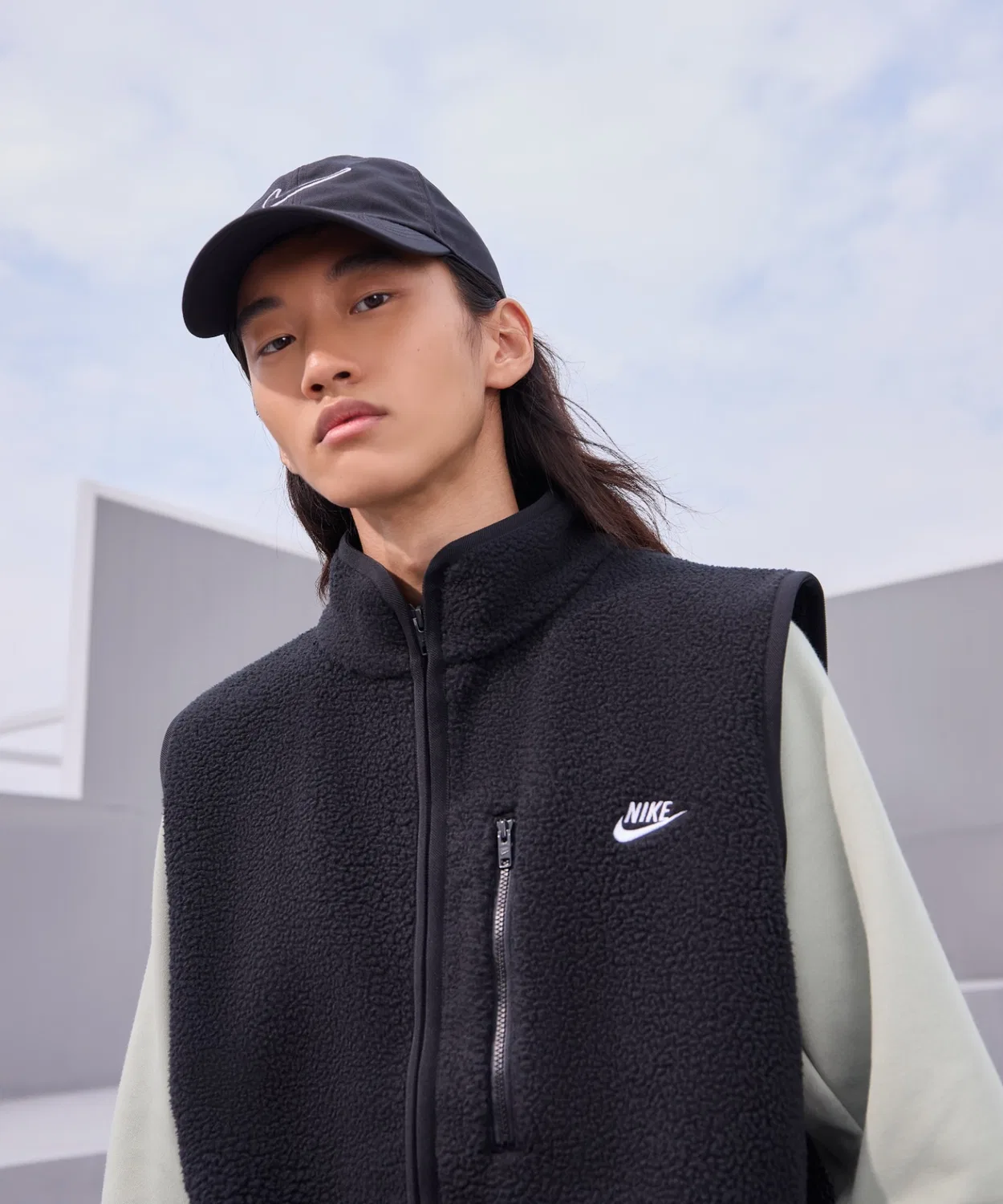 Жилет Nike Sportswear Club Winterized, мужской, чёрный — фото 3