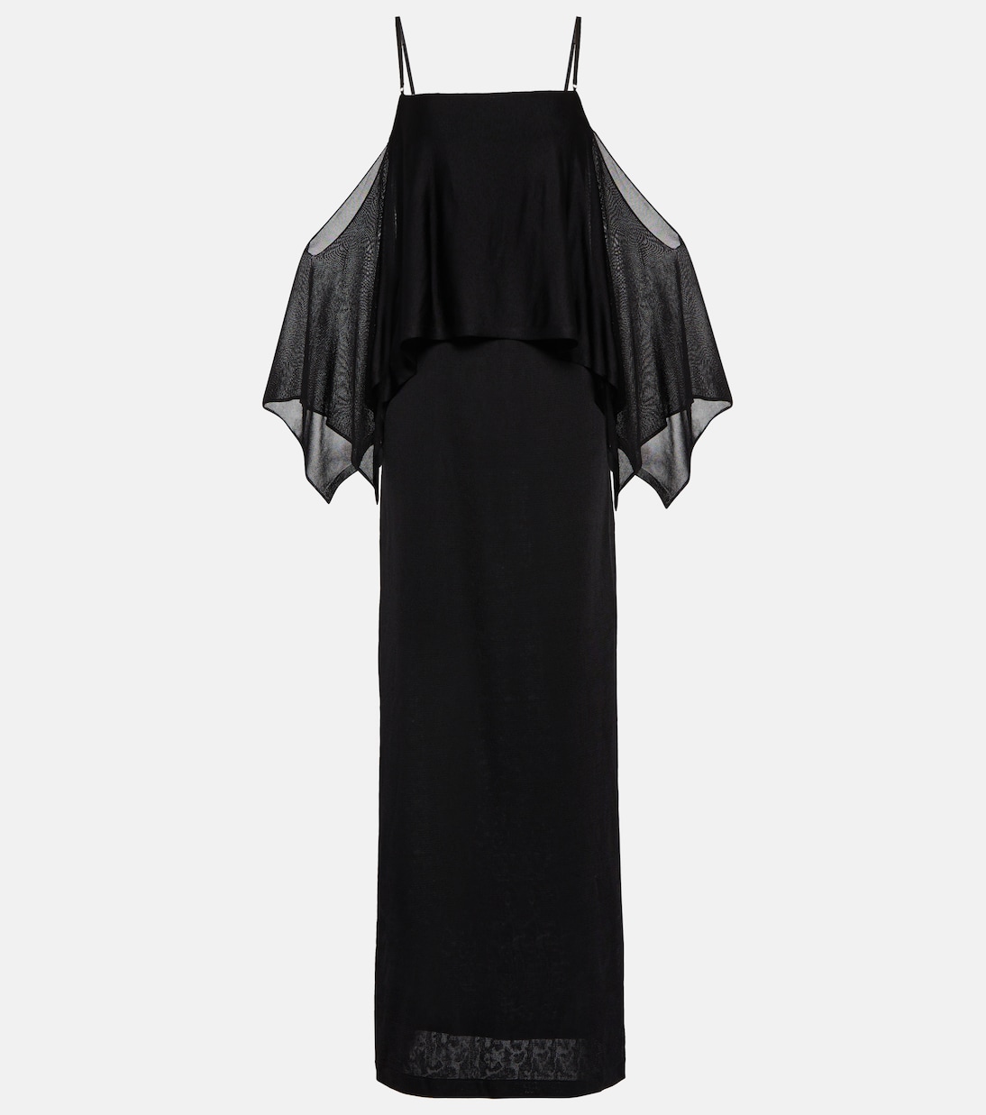 

Платье с боковыми разрезами Tom Ford, черный