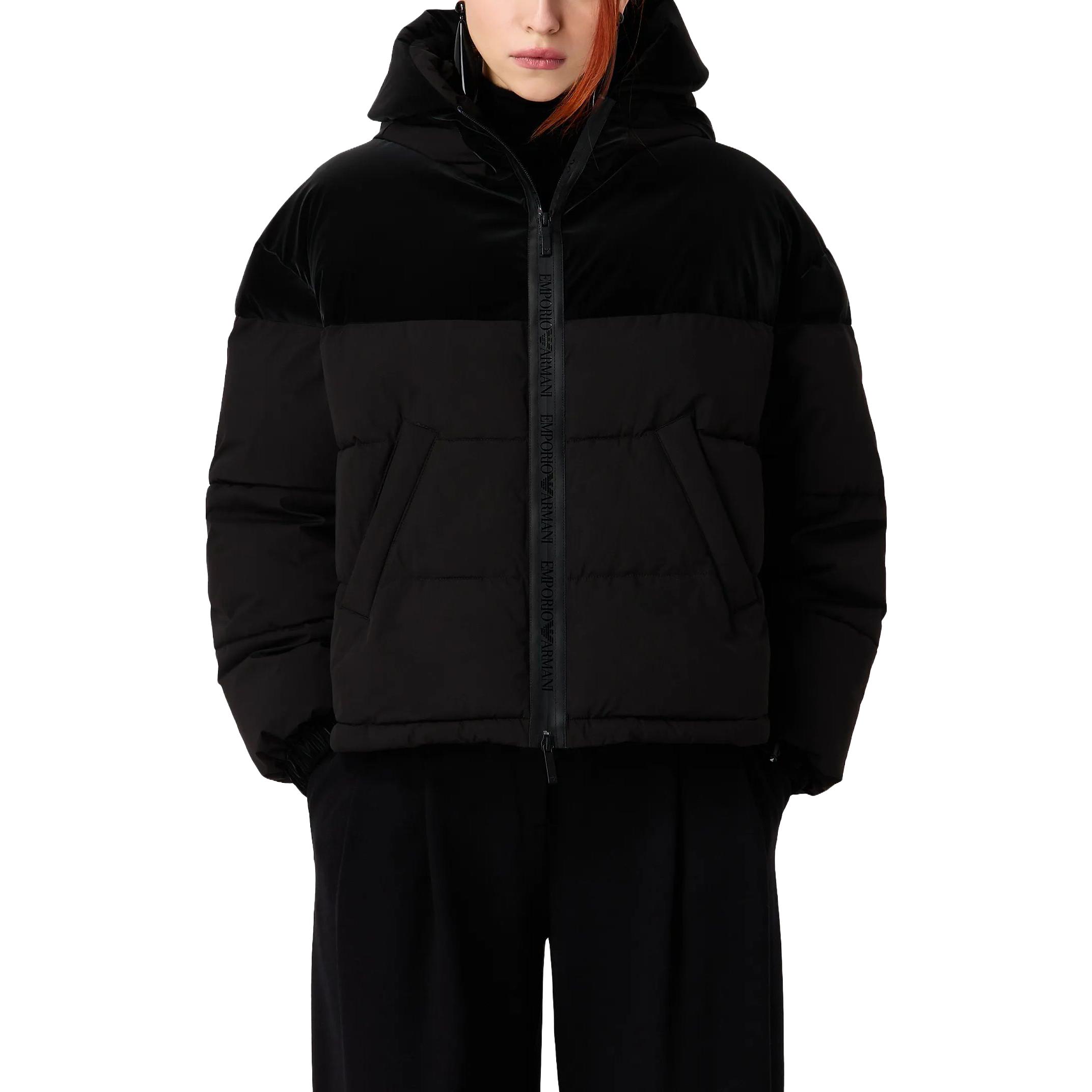 EMPORIO ARMANI Куртка женская черная — фото 4