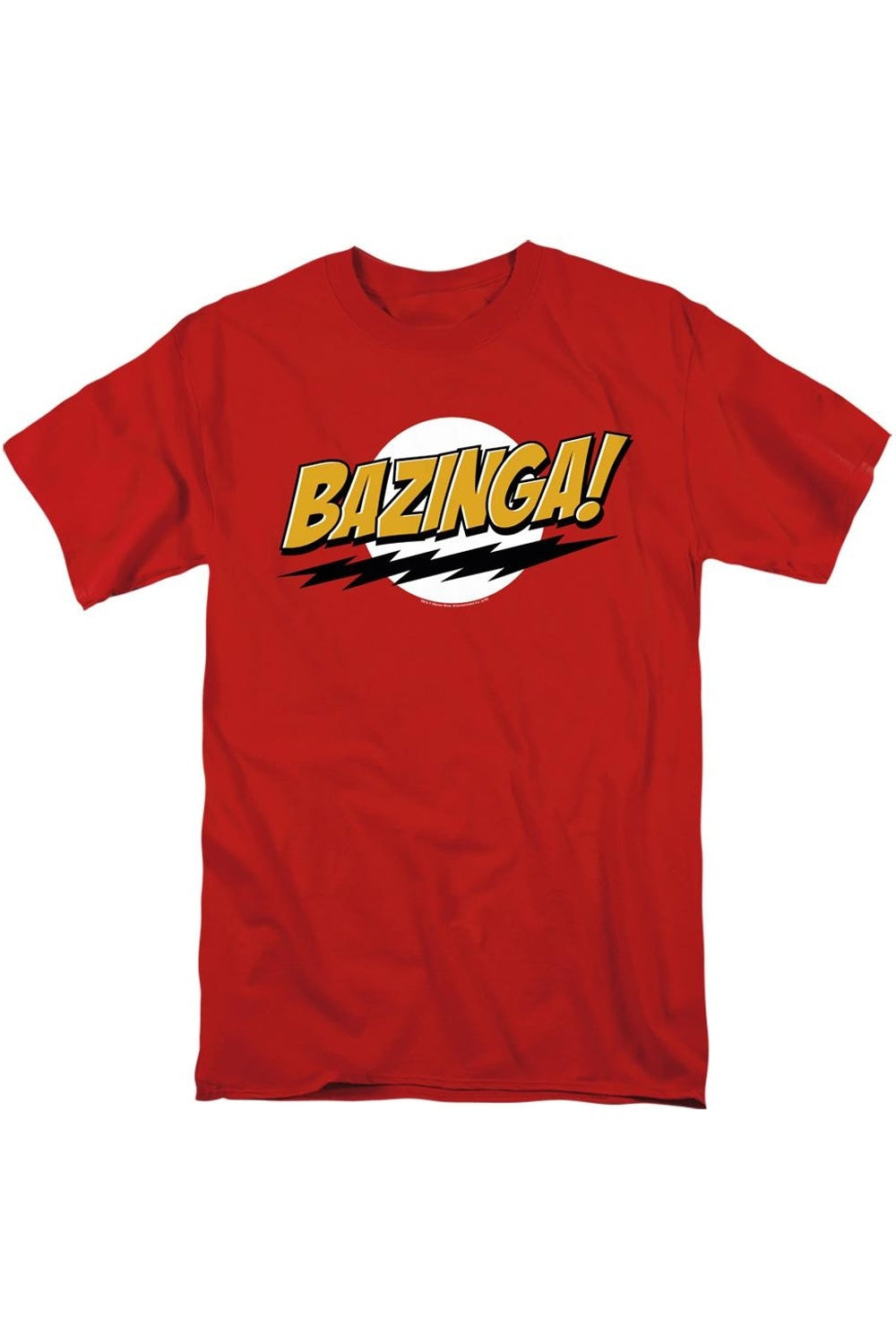 

Футболка с коротким рукавом для взрослых Bazinga Big Bang Theory Gildan, красный