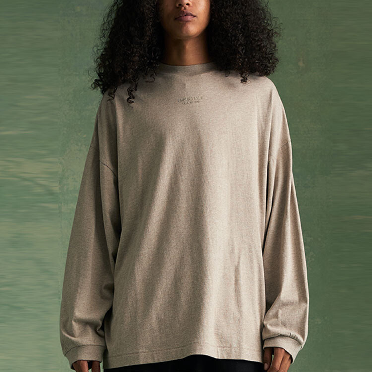 Футболка с длинным рукавом Fear Of God Essentials Core Heather — фото 4