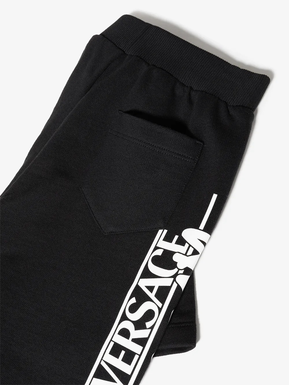 Спортивные шорты с логотипом Versace Kids, черный — фото 3