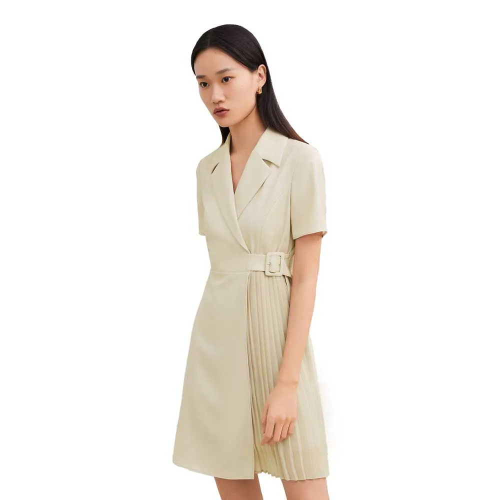 

Юбка Lily Overlay Collar Suit skirt, бежевый