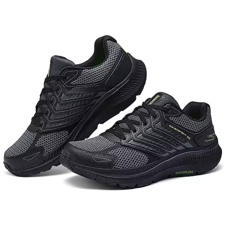 Мужские кроссовки GO Support Low Top повседневные беговые Skechers, черный/угольно-серый — фото 3