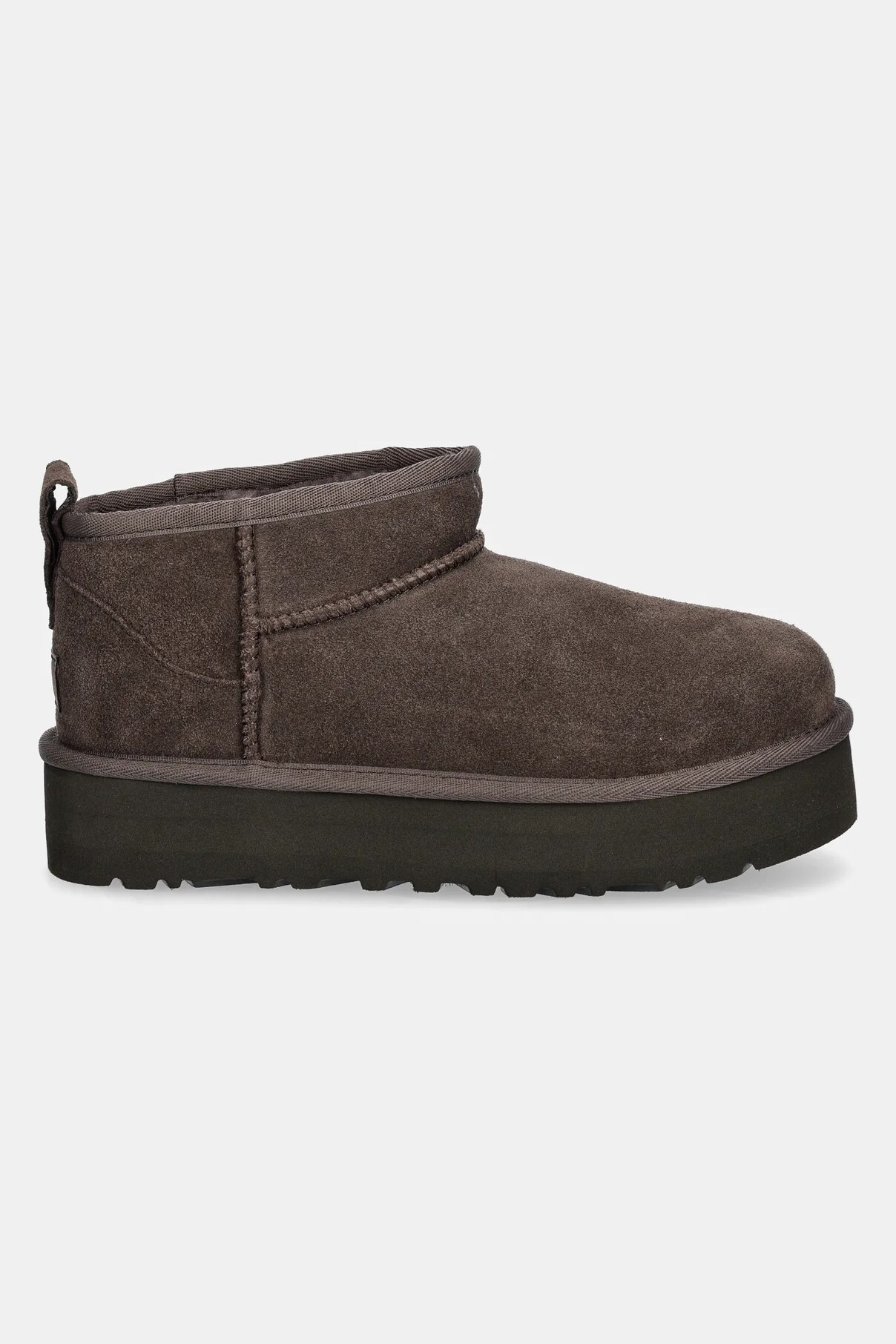 

Детские замшевые зимние сапоги UGG CLASSIC ULTRA MINI PLATFORM, коричневый