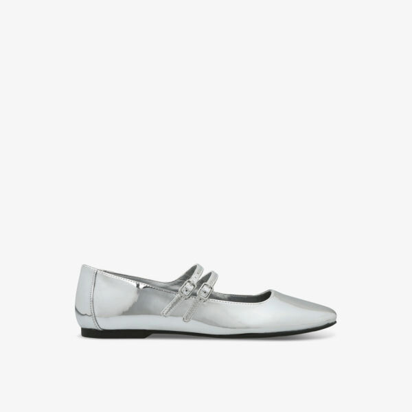 

Балетки Alisah из искусственной кожи с двойным ремешком Steve Madden, серебряный