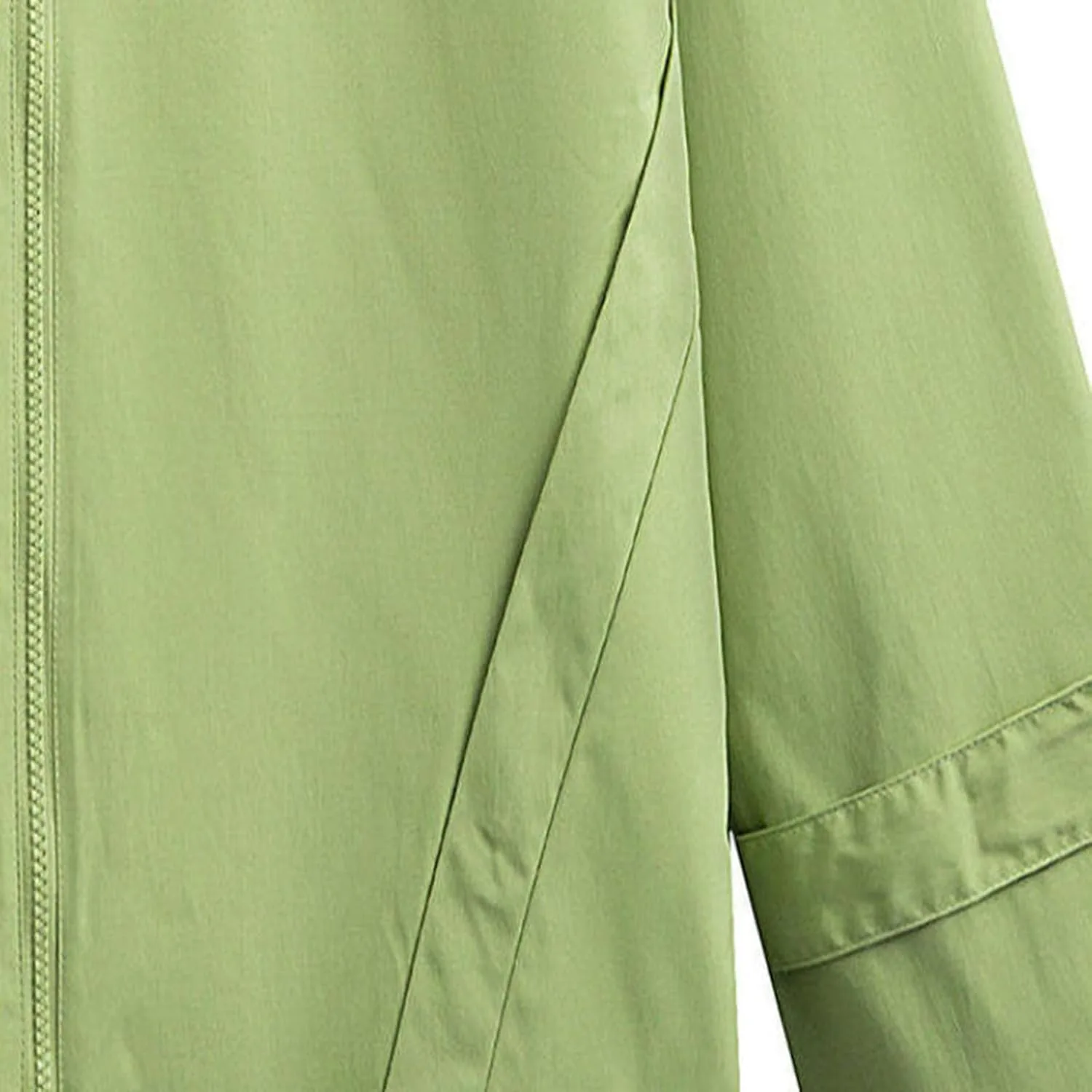 Куртка мужская Waterproof Windproof легкая тонкая дождевик с капюшоном для походов на улице Plus Size однотонная верхняя одежда Generic, зеленый — фото 4