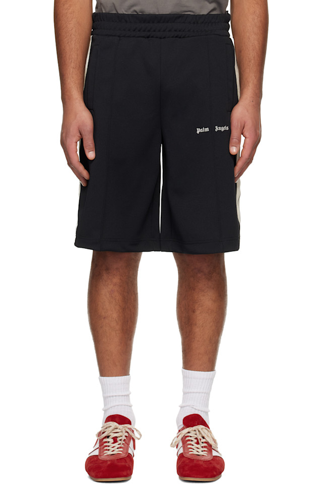 

Palm Angels Черные спортивные шорты с классическим логотипом