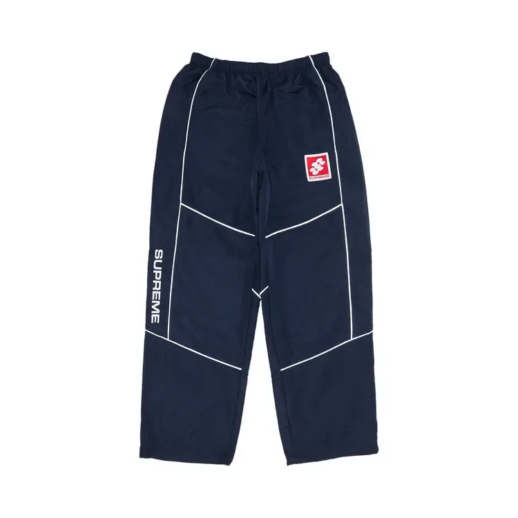 Спортивные брюки Supreme с отражающей окантовкой, темно-синие