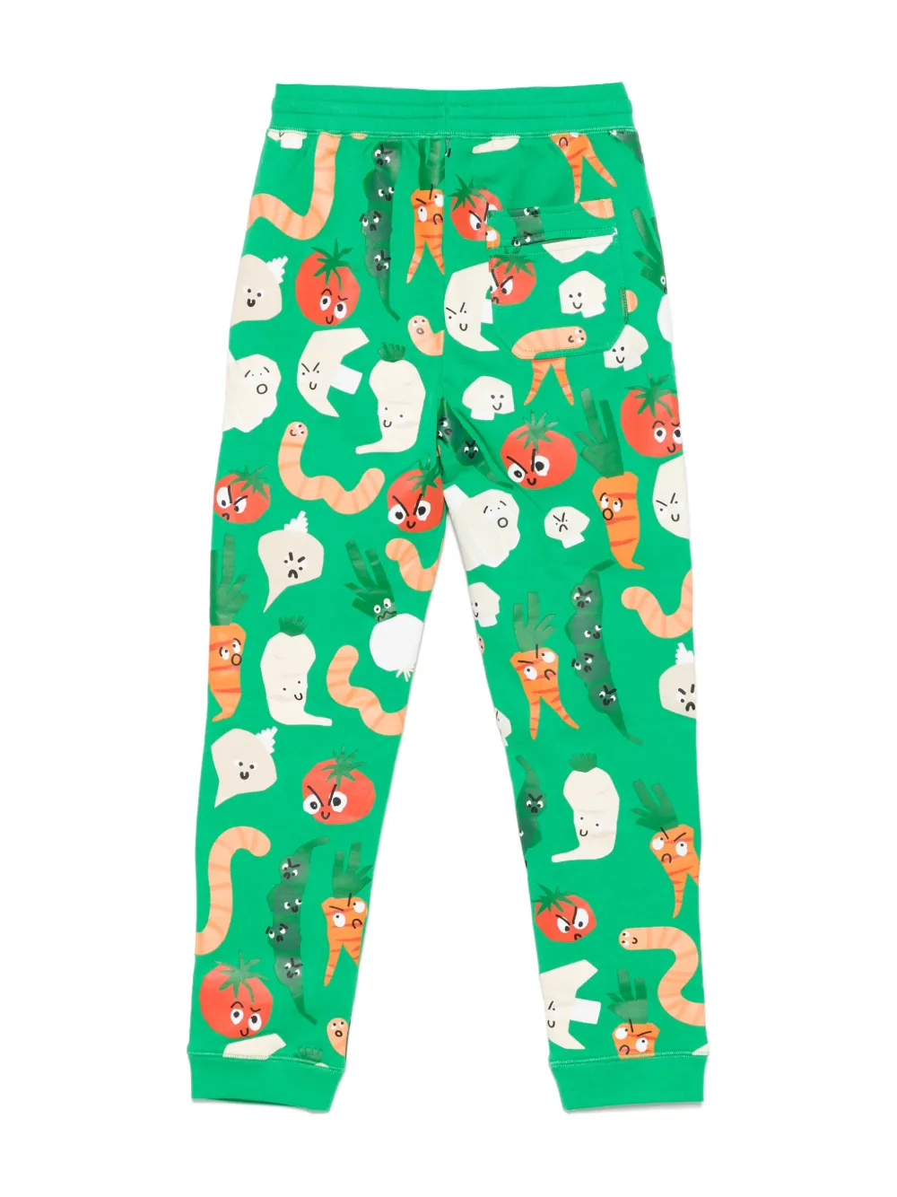 Спортивные брюки с графичным принтом Stella McCartney Kids, зеленый — фото 2