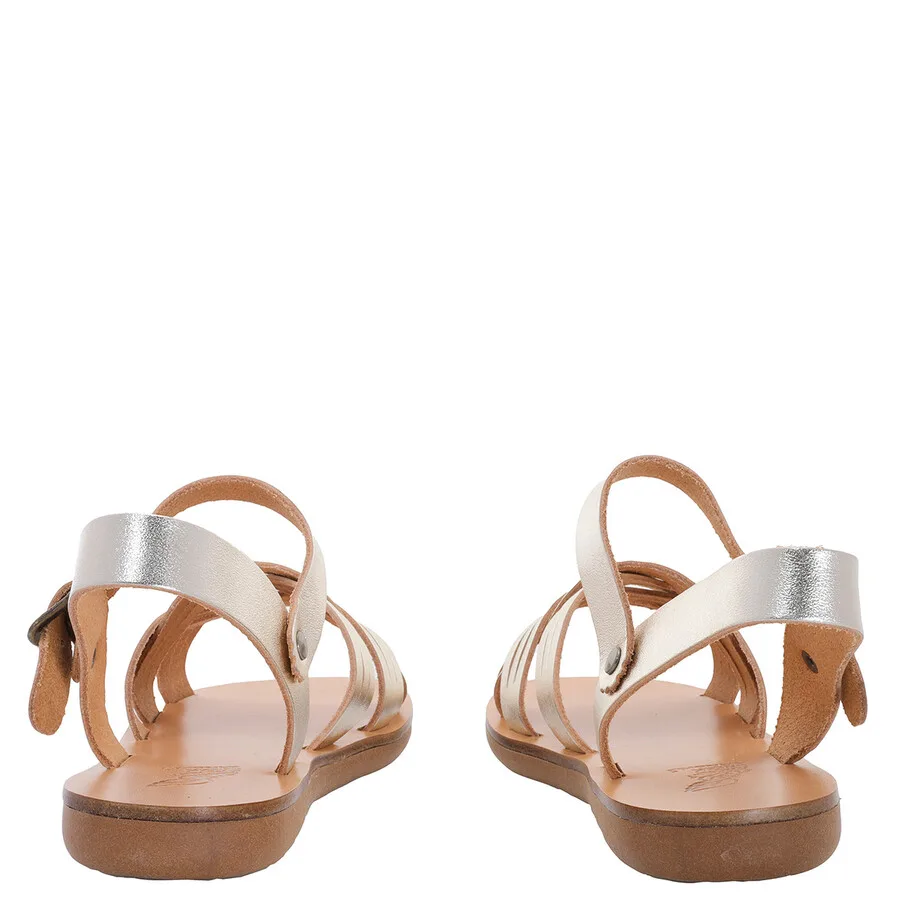 Детские сандалии Ancient Greek Sandals Little Electra мягкие сандалии, платина — фото 4