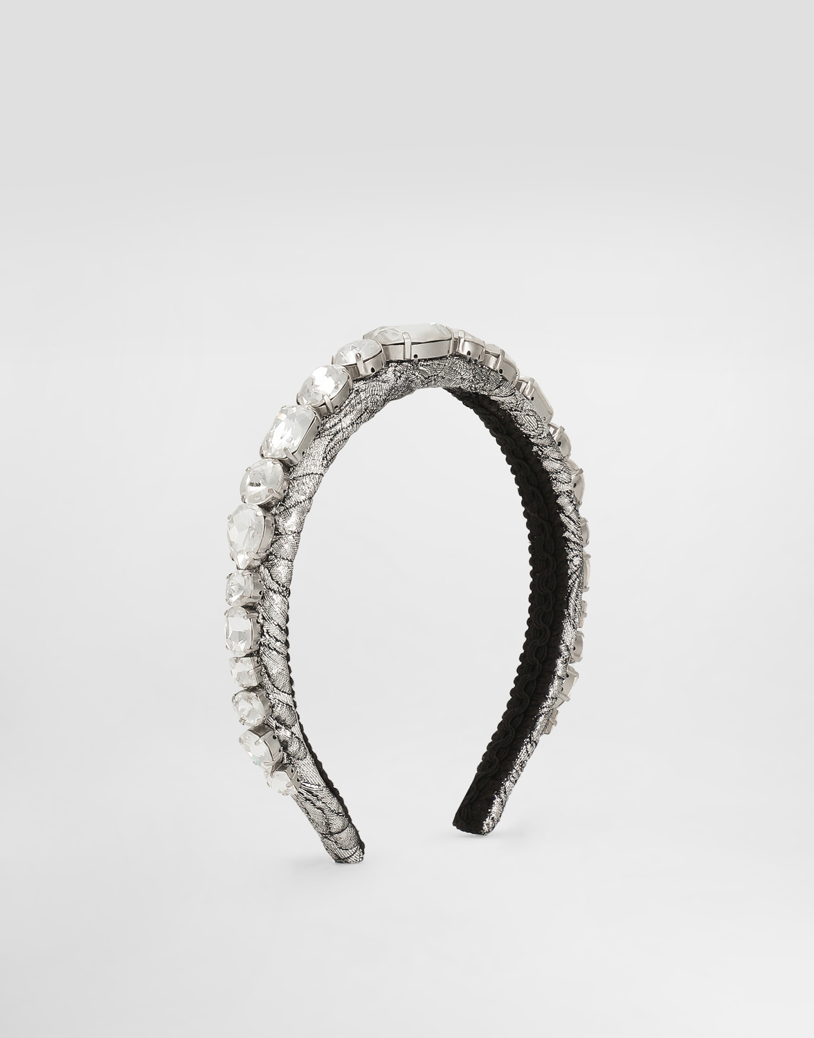 

Жаккардовый ободок с вышивкой и цветочным узором DOLCE & GABBANA, мультиколор