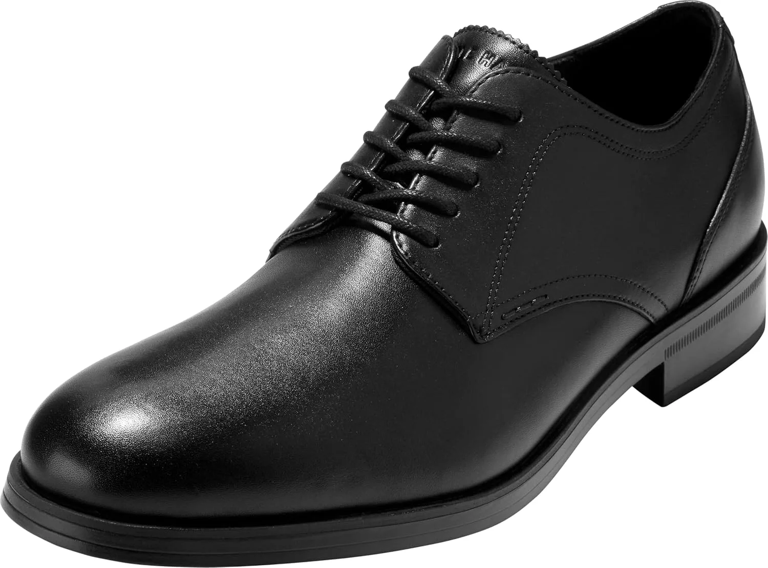 Мужские туфли Cole Haan Newmark Grand с гладким носком, черный — фото 2