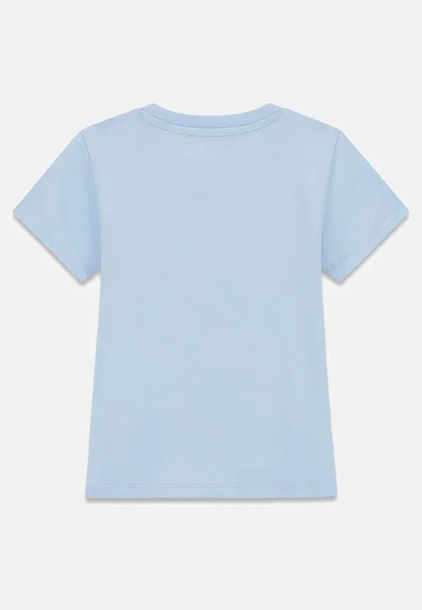 Футболка детская Guess, модель Baby toddler kids ss t-shirt print t-shirt, цвет небесно-голубой — фото 2