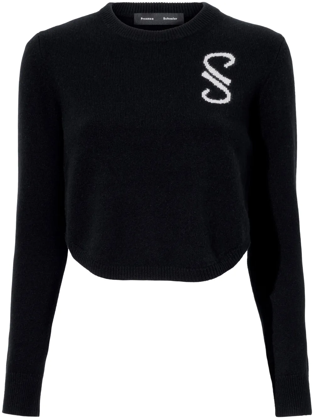 

Кашемировый джемпер Stella с монограммой Proenza Schouler, черный