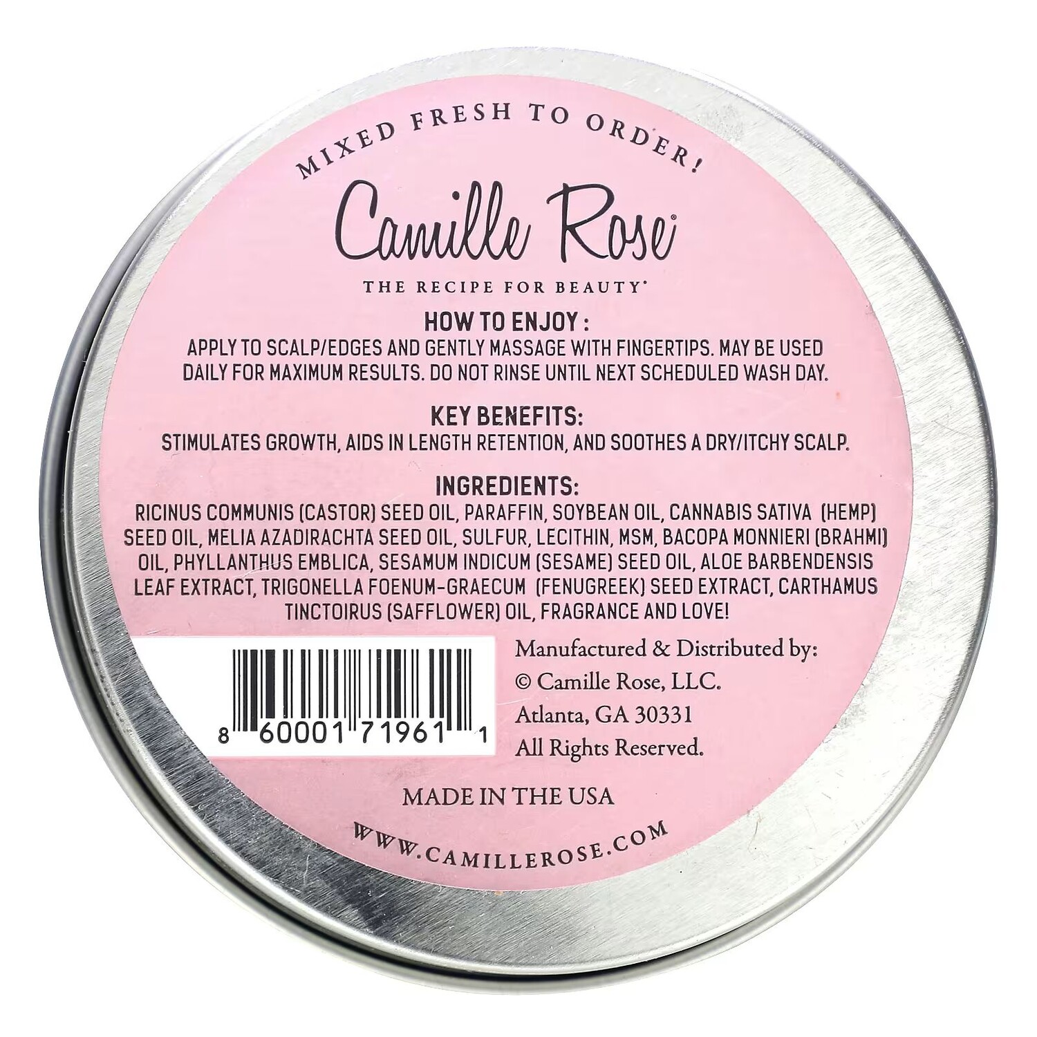The Gro Grease, Старомодная формула для волос, 4 унции Camille Rose — фото 2