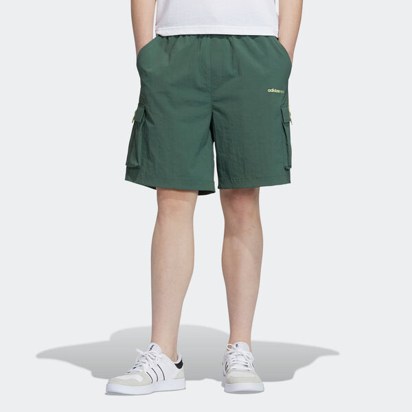 Шорты neo m sw wvn ut sh pocket sports short pant male green Adidas, зеленый — фото 2