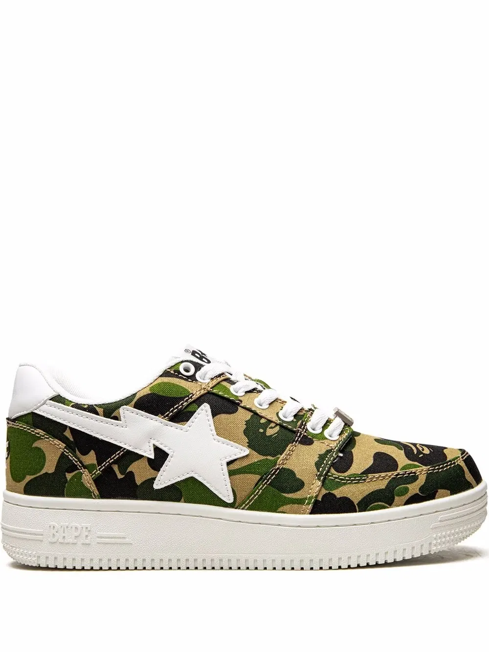 Низкие кроссовки Bapesta "abc camo" A Bathing Ape, зеленый