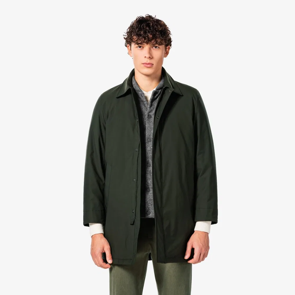 Мужское пуховое пальто 3 в 1 тёмно-хаки от Lacoste