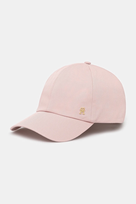 

Хлопковая кепка с козырьком Tommy Hilfiger, розовый